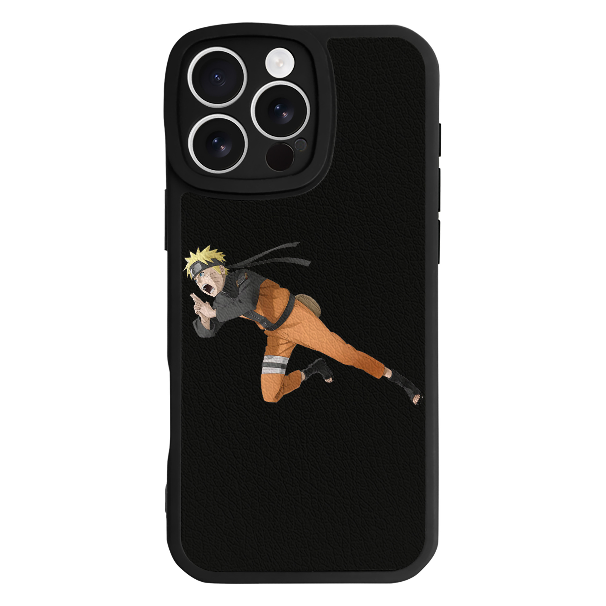 （画像用） NARUTO -ナルト- うずまき ナルト Uzumaki Naruto 【iPhone 16シリーズ対応】シリコンスマホケース（レザー調） 材質：シリコン